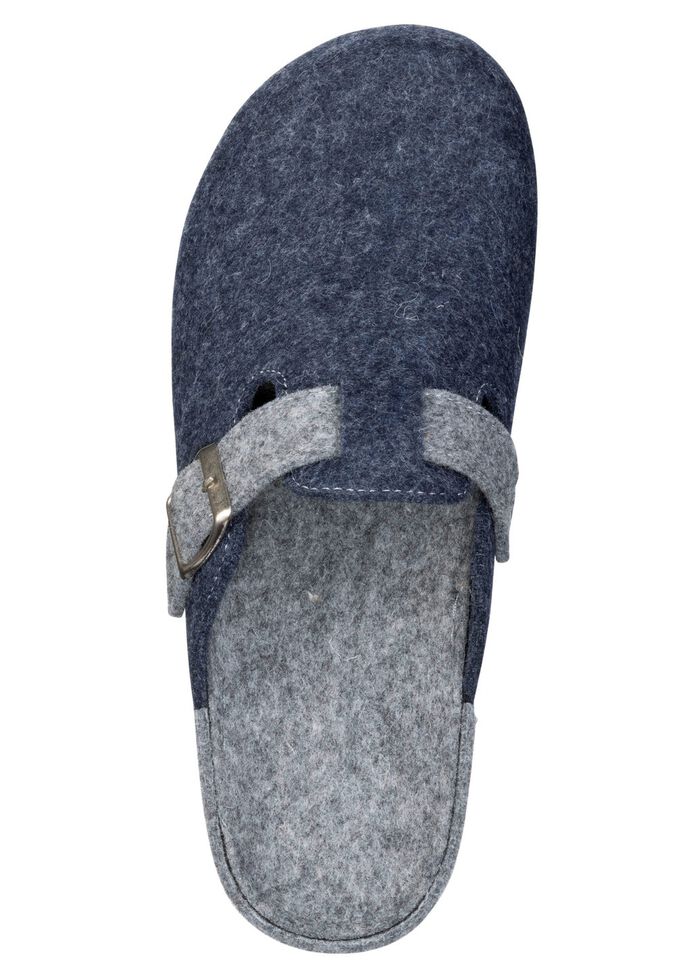 Klassieke herenpantoffels, gemaakt van wolvilt 