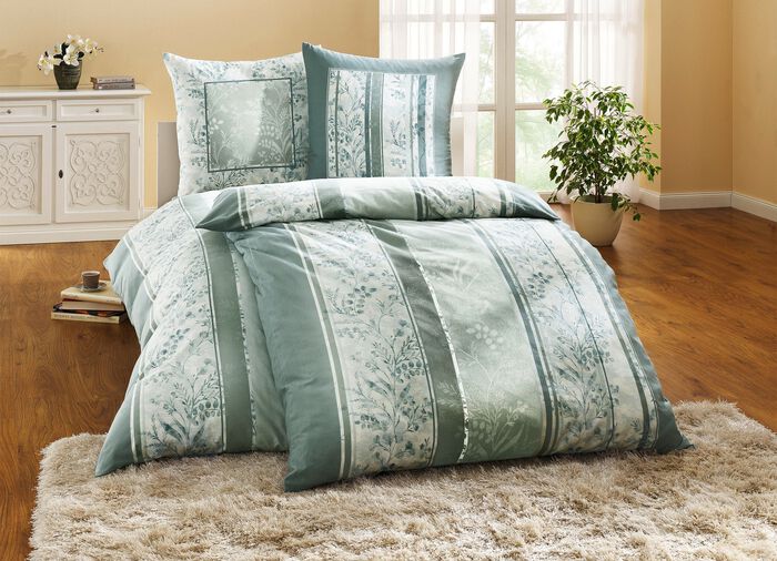 Fijn vlas beddengoedset met praktische ritssluiting JADE