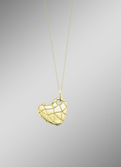 Hartstuk in goud 375/- fijn 