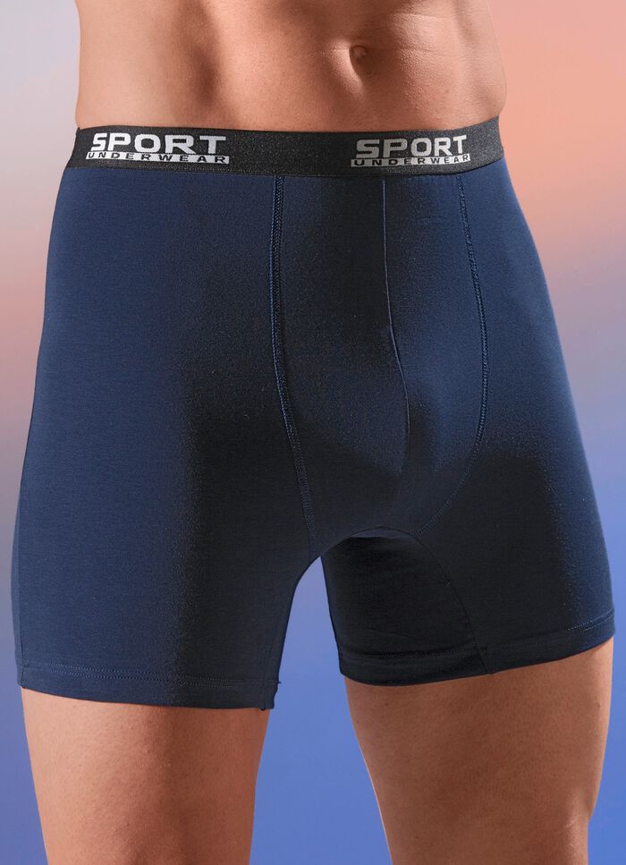 Vierpack boxershorts met elastische tailleband 