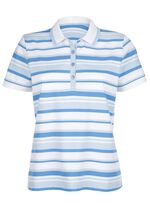 Poloshirt met contrasterende geribbelde manchetten 