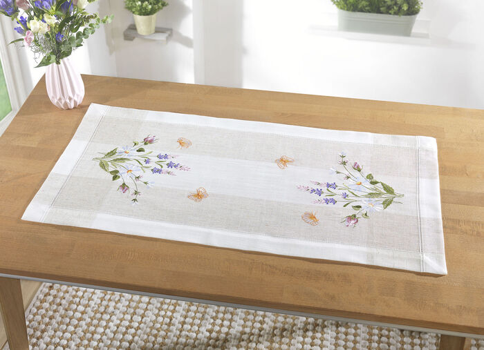 Tafel- en kamerdecoratie met gebloemd dessin SECT-MEERKLEURIG