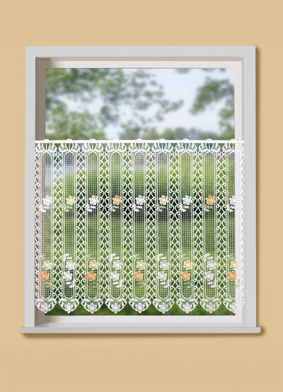 Kort gordijn in macramé kwaliteit 