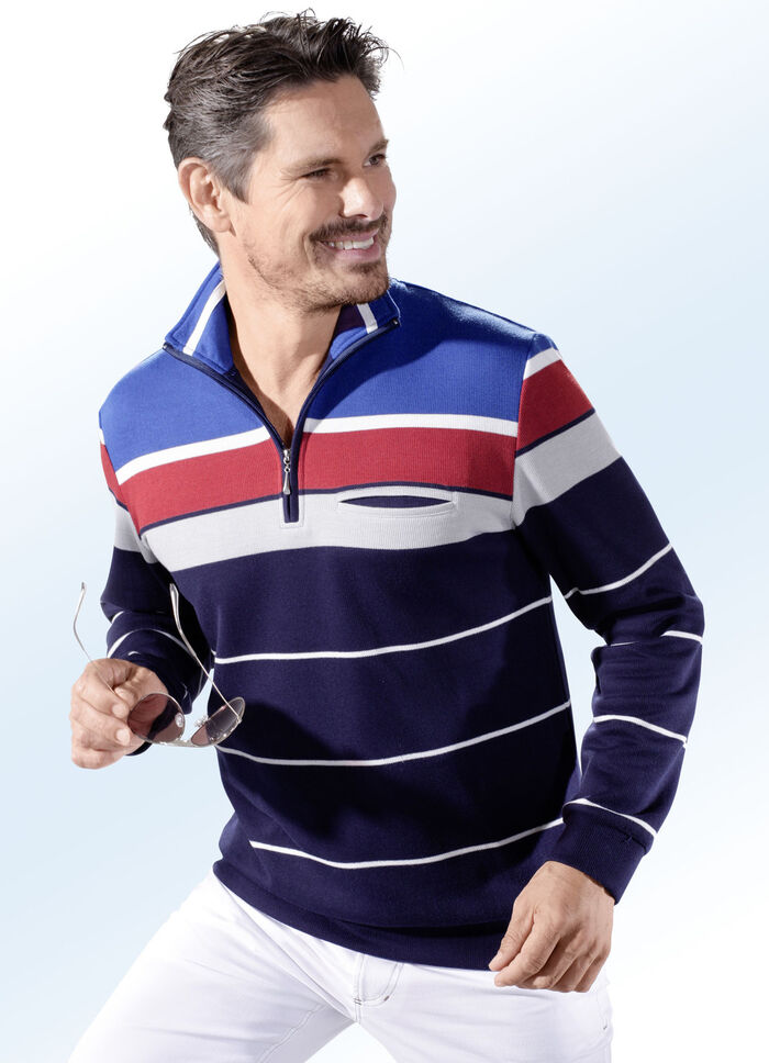 Sweatshirt met borstzak 