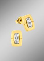 Moderne oorknopjes met diamanten 