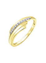 Prachtige damesring met synthetische zirkonia 