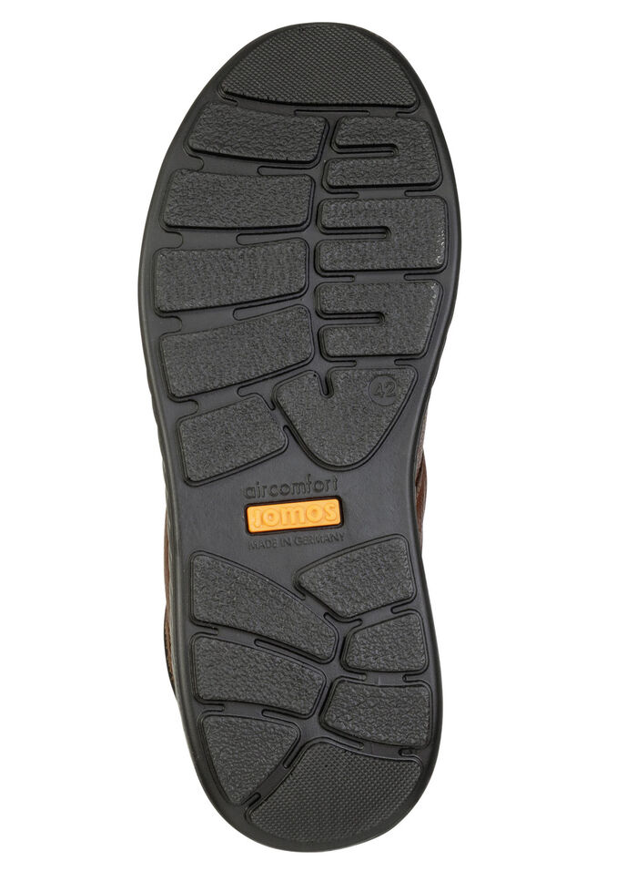 Comfortabele herenpantoffels, breedte H, met uitneembaar voetbed KASTANIE