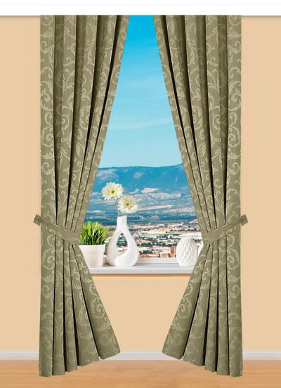 Hoogwaardige jacquardgordijnenset 