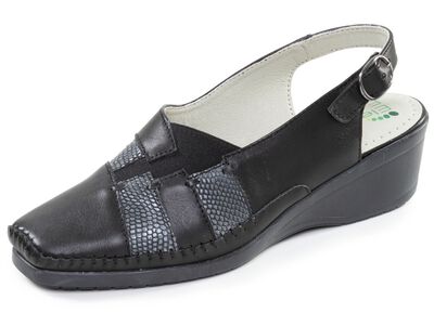 ELENA EDEN, chique damessandalen, breedte G, met elastische band 