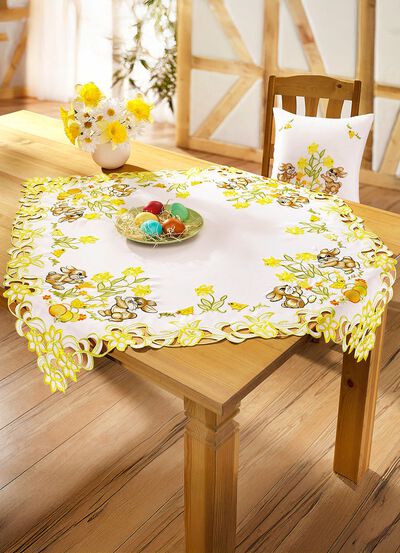 Tafel- en kamerdecoratie met hazenmotieven 