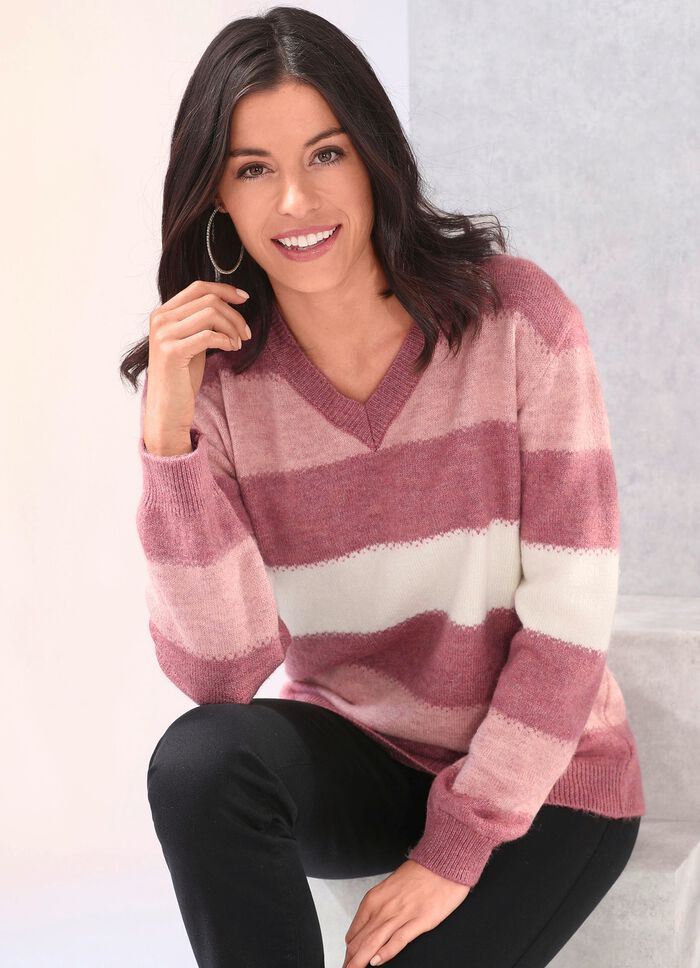 Trui van zeer pluizig materiaal 