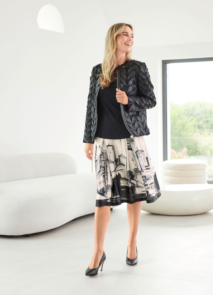 Rok met brede tailleband 