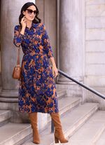 Jurk met strikceintuur 