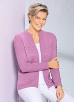 Vest met structuurstrepen 