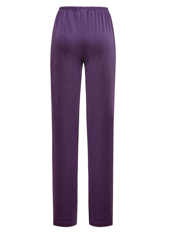 Broek met een nobele glans VIOLETT