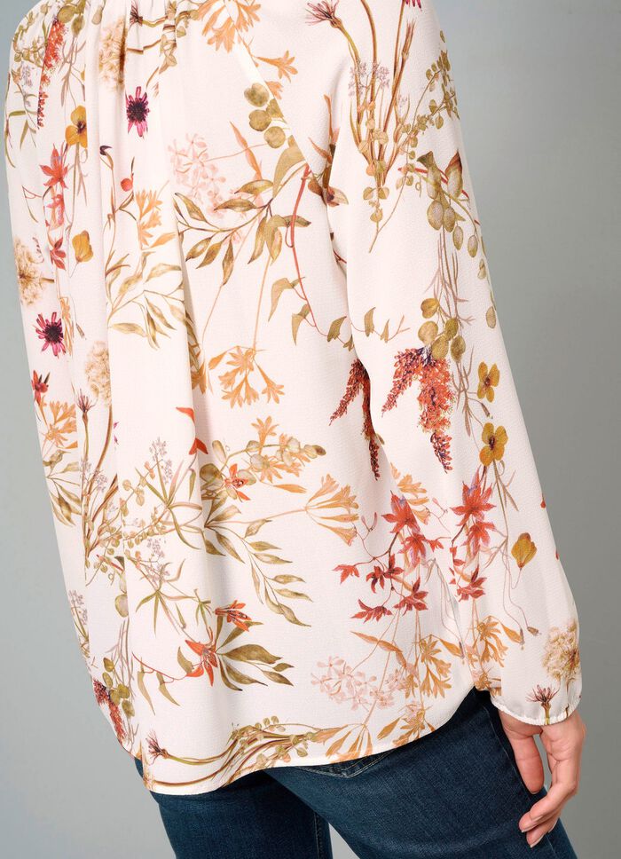 Slip-on blouse met bloemenprint 