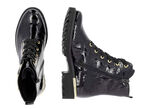 Remonte, stijlvolle dames enkellaarsjes, winterschoenen, breedte G, met uitneembaar voetbed SCHWARZ-GOLD