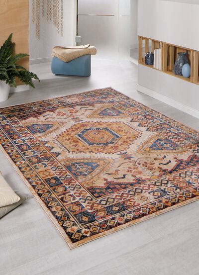 Bruggen en tapijten in aangename, zachte kleuren 