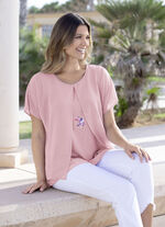 Tuniek met decoratieve motiefprint 