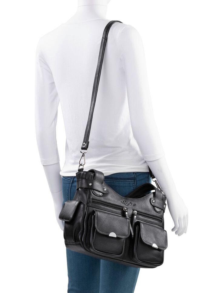 Laurina tas van volledig rundleer in nappaleer 