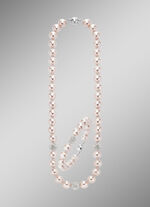 Prachtig glinsterende sieradenset van 2 stuks ROSÉ