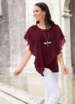 poncho tuniek BORDEAUX