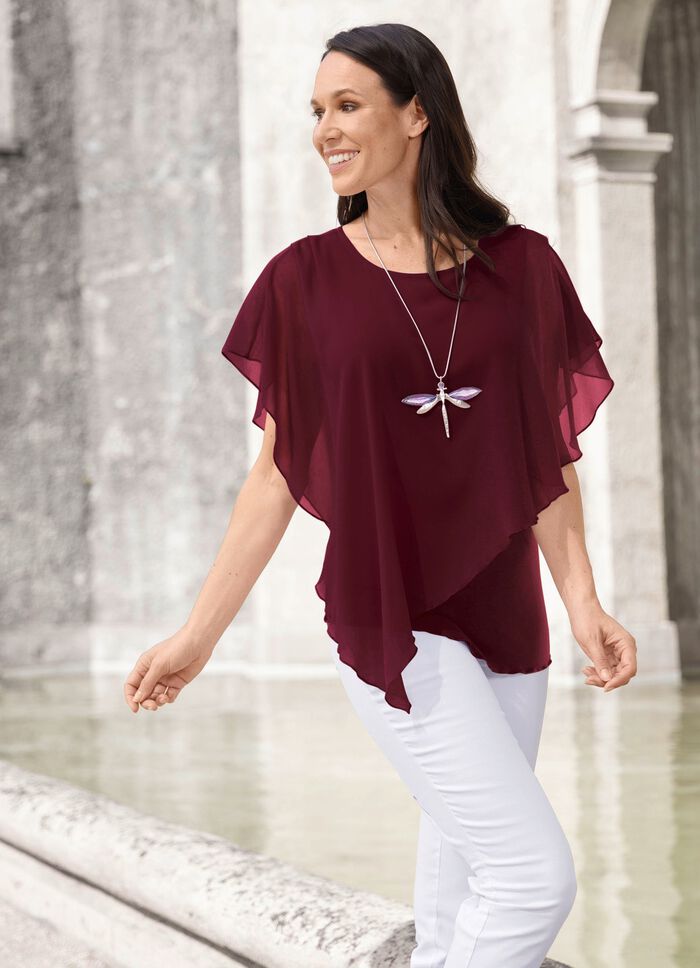 poncho tuniek BORDEAUX