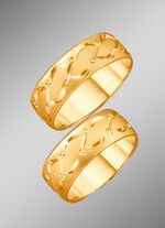 Zware trouwring met dubbele diamantcoating 