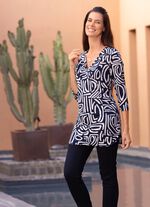 Shirt tuniek met een geweldig patroon 