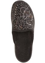 Pantoffels met een bloemmotief 