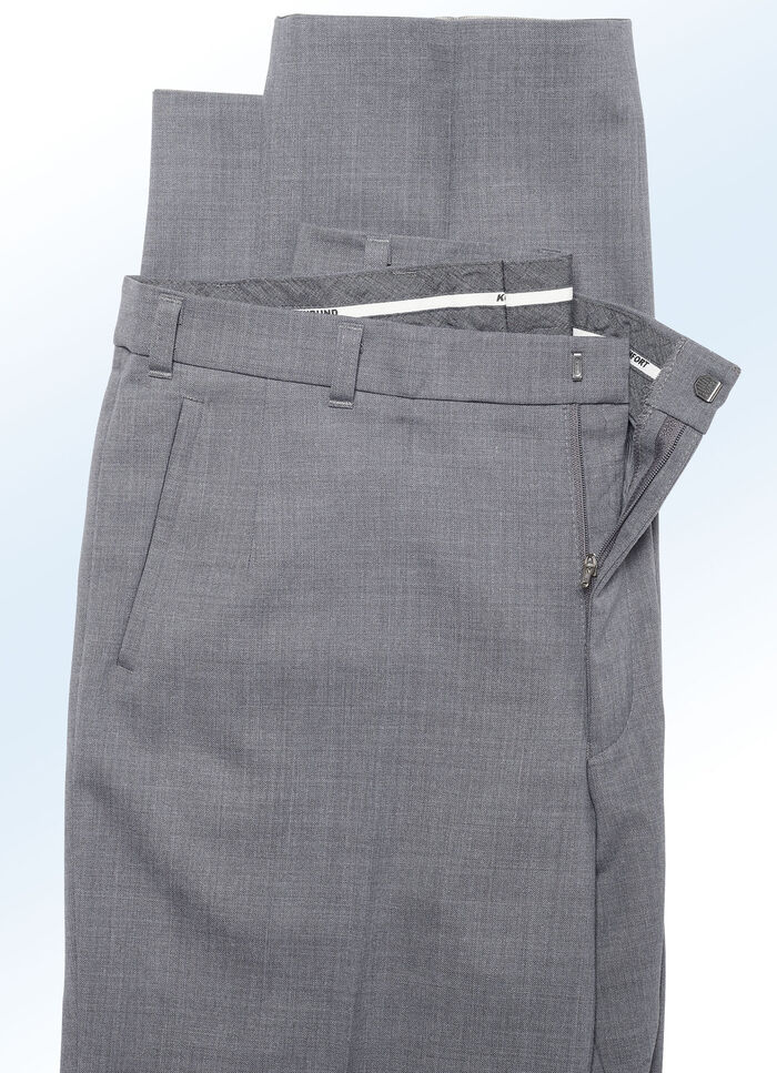 Klaus Modelle-broek met zachte greep in 4 kleuren MIDDELGRIJS GEMÊLEERD