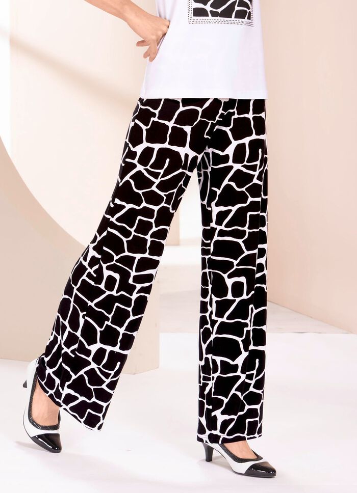 Broek met expressief design 