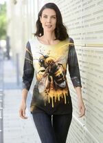 Shirt met all-over design 
