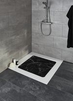 Veiligheidsinzetstukken met marmerdesign ZWART-WIT