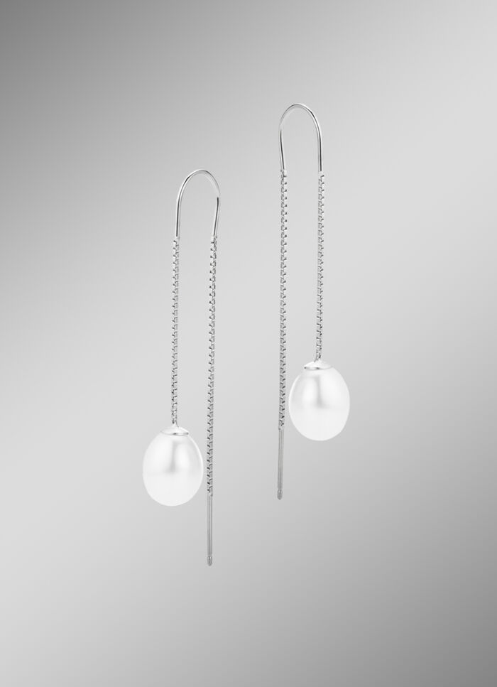 Oorbellen met gekweekte zoetwaterparels 