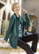 Cardigan met strikband voor breedteverstelling 