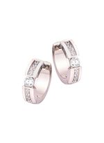 Elegante creolen met synthetische zirkonia 