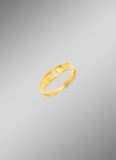 damesring met diamant 