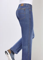 Jeans met elastische taillebandinzetstukken in 3 kleuren LICHTE JEANS