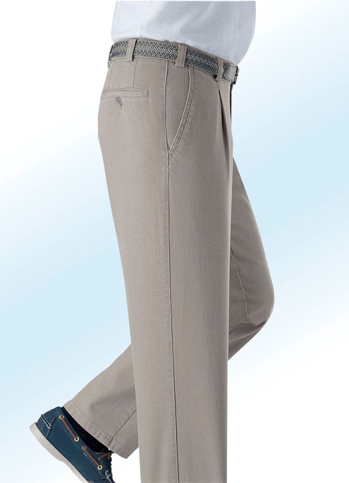 Underbelly jeans met plooien 