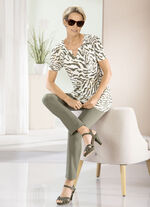 Lang shirt met subtiele ruches 