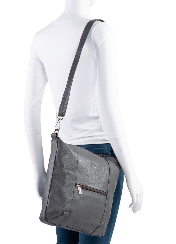 Laurina, tas, dames, met verstelbare schouderband GRIJS