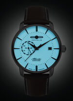 Zeppelin automatisch herenhorloge met leren band 