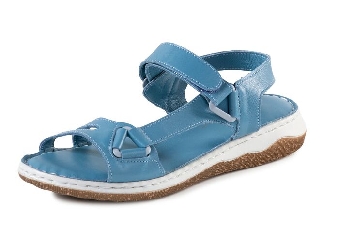 ELENA EDEN sandaal gemaakt van zacht nappaleer JEANS