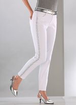 Elegante jeans met effectieve strasssteentjes 