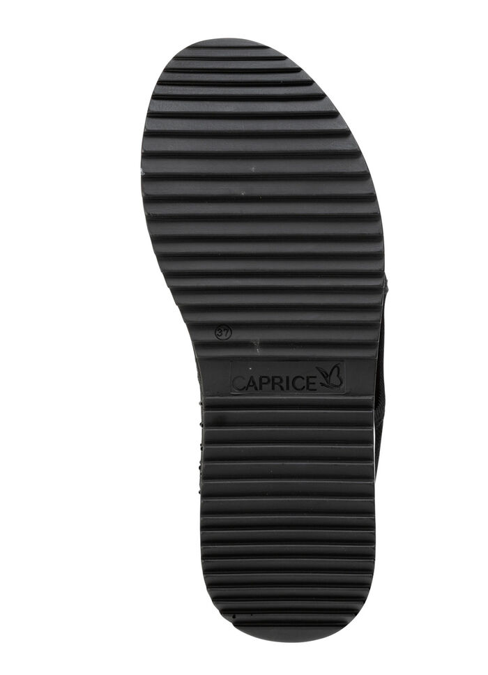 Caprice sandaal met zwarte glittersteentjes ZWART