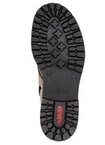 Rieker, trendy dames enkellaarsjes, winterschoenen, met rits BEIGE-SCHWARZ
