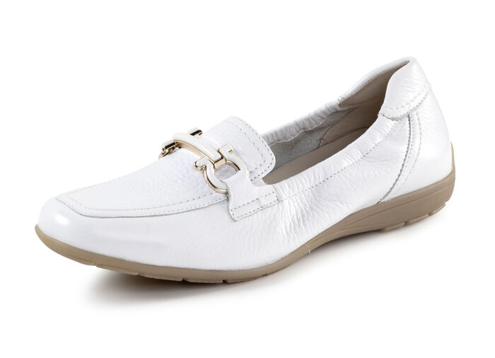 ELENA EDEN pantoffels met metalen sieraden WIT