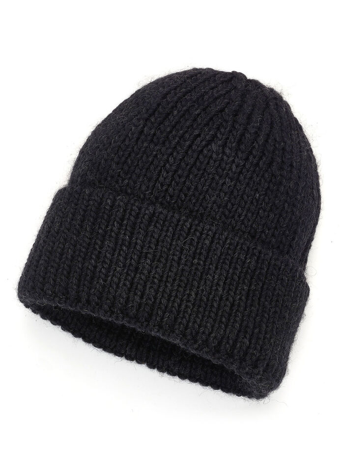 Trendy dameshoed, met omslag ZWART