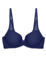Triumph Aura Spotlight beugelbeha met elastische kant MARINE